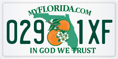 FL license plate 0291XF