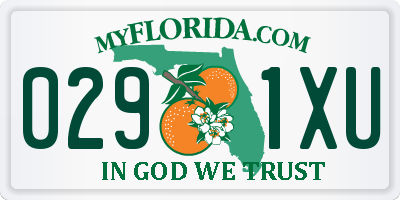 FL license plate 0291XU