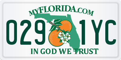 FL license plate 0291YC