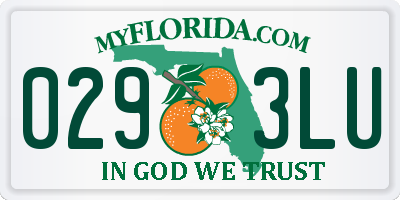 FL license plate 0293LU