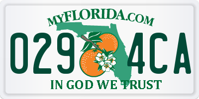 FL license plate 0294CA