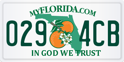FL license plate 0294CB