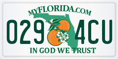 FL license plate 0294CU