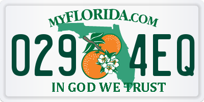 FL license plate 0294EQ