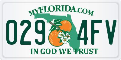 FL license plate 0294FV