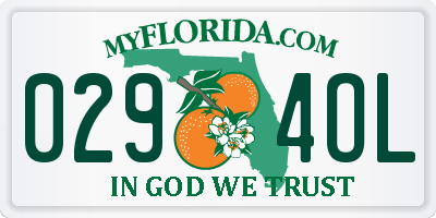 FL license plate 0294OL
