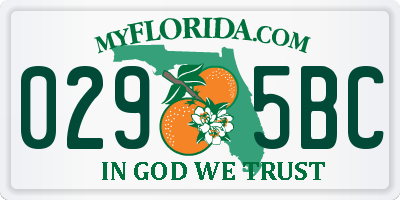 FL license plate 0295BC