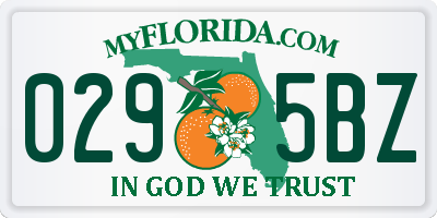 FL license plate 0295BZ