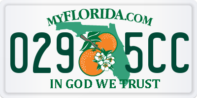 FL license plate 0295CC