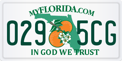 FL license plate 0295CG