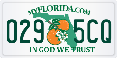 FL license plate 0295CQ