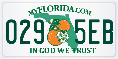 FL license plate 0295EB
