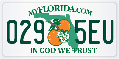 FL license plate 0295EU