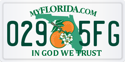 FL license plate 0295FG