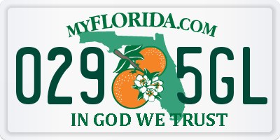 FL license plate 0295GL