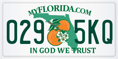 FL license plate 0295KQ