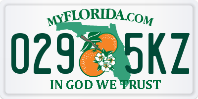 FL license plate 0295KZ