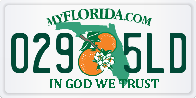 FL license plate 0295LD