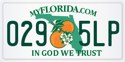 FL license plate 0295LP