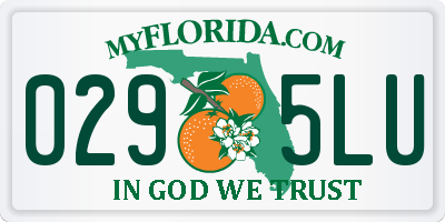 FL license plate 0295LU
