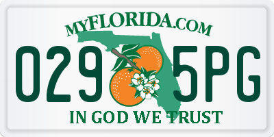 FL license plate 0295PG