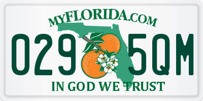 FL license plate 0295QM