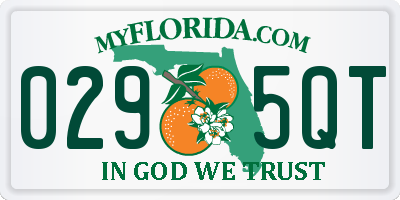 FL license plate 0295QT
