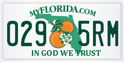 FL license plate 0295RM