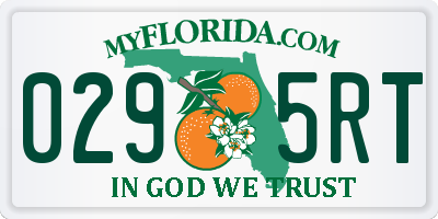 FL license plate 0295RT