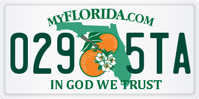 FL license plate 0295TA