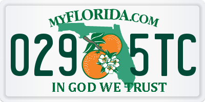 FL license plate 0295TC
