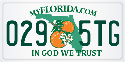 FL license plate 0295TG