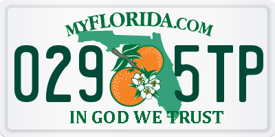 FL license plate 0295TP