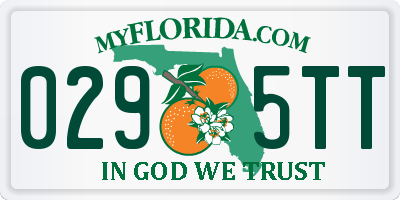FL license plate 0295TT