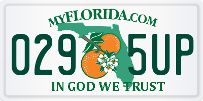 FL license plate 0295UP