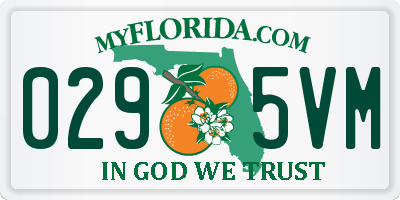 FL license plate 0295VM