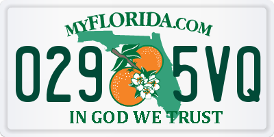 FL license plate 0295VQ