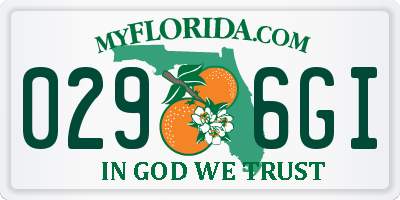 FL license plate 0296GI