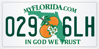 FL license plate 0296LH