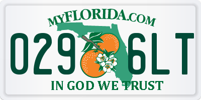 FL license plate 0296LT