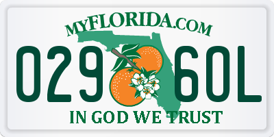 FL license plate 0296OL
