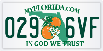 FL license plate 0296VF