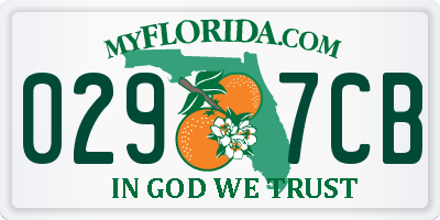 FL license plate 0297CB
