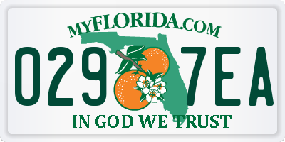 FL license plate 0297EA
