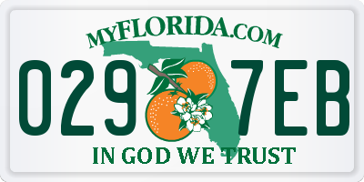 FL license plate 0297EB