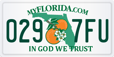 FL license plate 0297FU