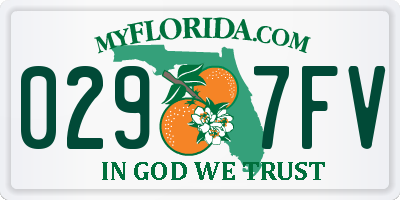 FL license plate 0297FV