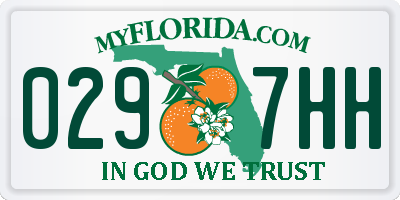 FL license plate 0297HH