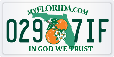 FL license plate 0297IF
