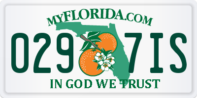 FL license plate 0297IS